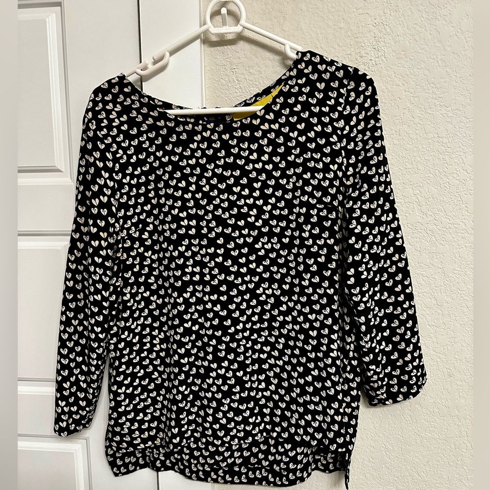 Cute black and white top from Anthro (Maeve).